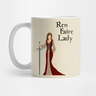 Ren Faire Lady (light) Mug